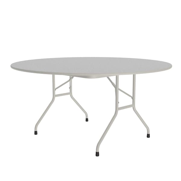 CF Melamine Folding Tables 60" Round Gray Granite